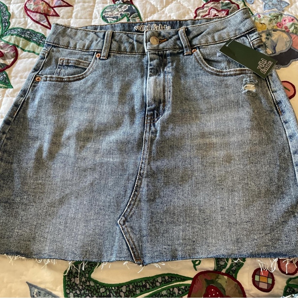 NWT Wild Fable Denim Mini Skirt Size Small